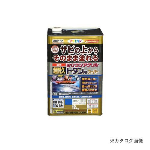 アサヒペン　AP　油性超耐久シリコンアクリルトタン用　12kg　(スカイブルー)