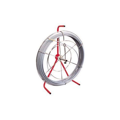 DENSAN - (直送品)デンサン シルバーグラスライン 小型φ7粍・100m (線＋枠組み) GL-0710RS 特殊工具-電設工具