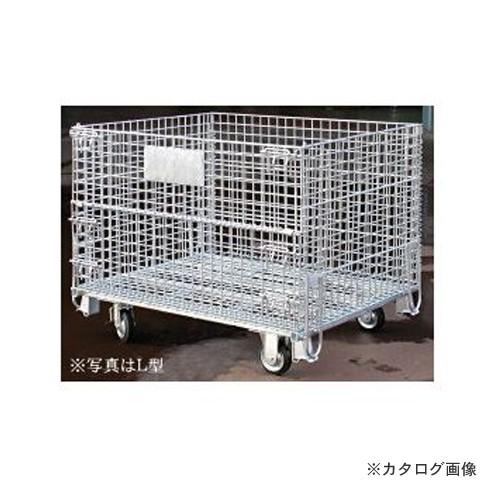 (運賃見積り)(直送品)伊藤製作所 123 かご型パレットＬ型 1台 PM-LC