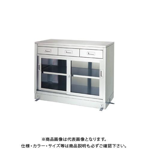 (送料別途)(直送品)シンコー ステンレス保管庫(一段式 引出付) 900×450×950 LDG-9045(受注生産)