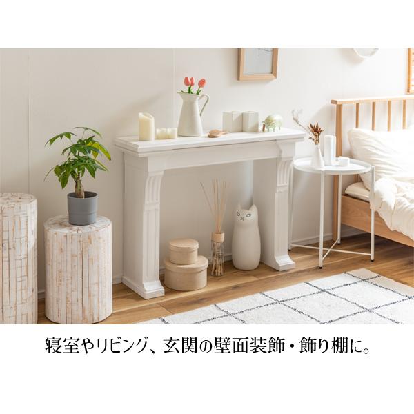 直送品 東谷 AZUMAYA マントルピース W100×D26×H73 ブラウン 飾り棚 壁面装飾 アンティーク調 木製 幅100cm MTP-100BR_3