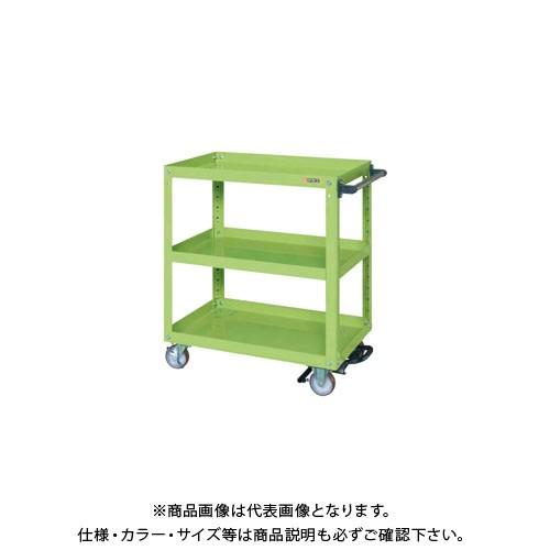 (直送品)サカエ スーパーワゴン フットブレーキ付 EKR-207BRNU