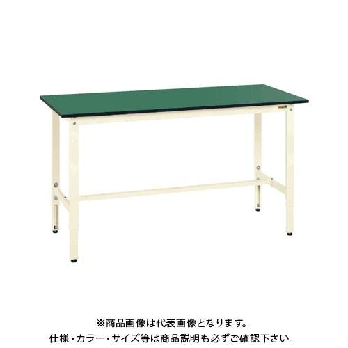 (直送品)サカエ SAKAE 軽量高さ調整作業台TKK8タイプ(改正RoHS10物質対応) 組立式 1500×600×800〜1000 アイボリー TKK8-156FEI