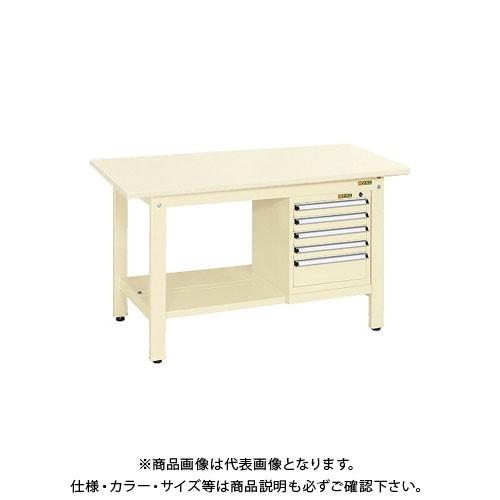 (直送品)サカエ 軽量作業台KKタイプ スモールキャビネット付 KK-59SSL5I