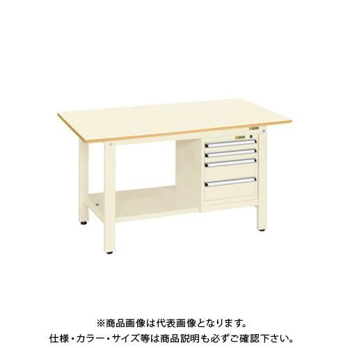 (直送品)サカエ 軽量作業台KKタイプ スモールキャビネット付 KK-59PSL4I