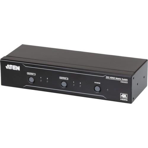 ATEN　マトリックスビデオ切替器　HDMI　2入力　VM0202H　2出力　4K対応