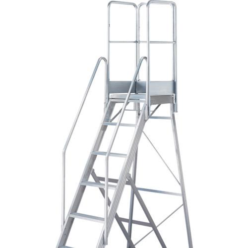 (送料別途)(直送品)TRUSCO 踏み台TDAD用フルセット手すり 高さ1100mm 本体高さ2.10m用 TDAD-TF-210-110