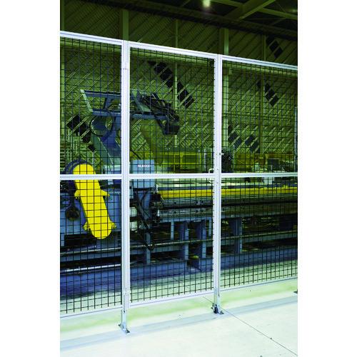 (送料別途)(直送品)TRUSCO アルミ安全フェンス扉 間口1000mmX高さ1800mm ピッチ30 シルバー AFT1810-SV