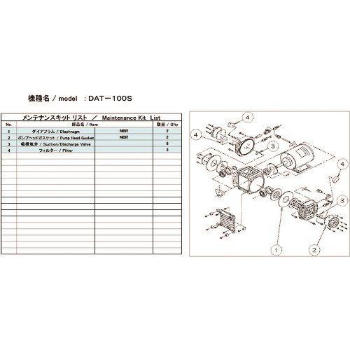 ULVAC DAT-100S用メンテナンスキット DAT-100S MAINTENANCEKIT
