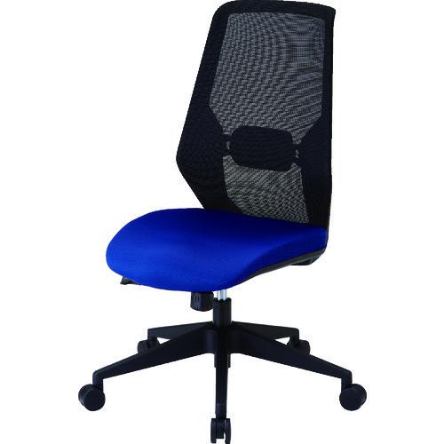 (送料別途)(直送品)TRUSCO メッシュハイバックチェア“VIENTO” ブルー MCH-B