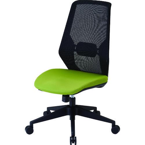 (送料別途)(直送品)TRUSCO メッシュハイバックチェア“VIENTO” ヤンググリーン MCH-YG