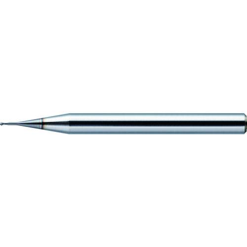 ユニオンツール DLCCOAT2枚刃銅電極加工用ロングネックボールR0.1×有効長0.3×刃長0.16×首径0.19×全長45 DLCLB2002-003