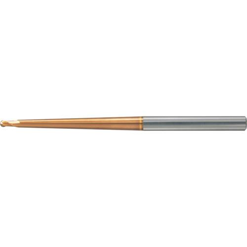 ユニオンツール 超硬2枚刃テーパネックボールエンドミル R0.5×首下長20×首部テーパ角2°×刃長0.8×全長60 HTNB2010-200-4
