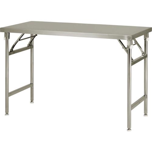 (送料別途)(直送品)テックサス 脚折りたたみ式ステンレス作業台 1200x900 FWT-1290AJ