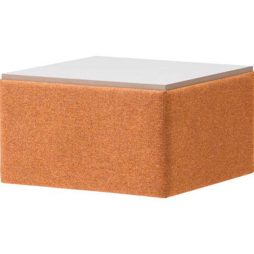 (送料別途)(直送品)TRUSCO スクエアテーブル用テーブル 606×606×340 オレンジ TSTB606-OR