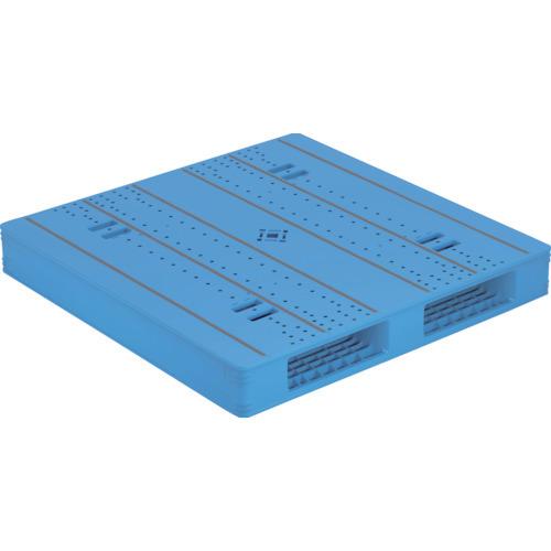 (送料別途)(直送品)サンコー プラスチックパレット 840140 LX-1111R2-12 ブルー 84014001-BL503