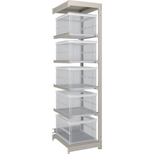 トラスコ中山 M2型軽中量棚 1760×600×H1800 6段 連結 ネオグレ M2