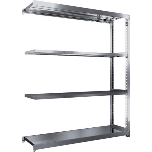 (送料別途)(直送品)TRUSCO ステンレス棚 SM3型 1800X471XH2100 4段 連結 SM3-7654B