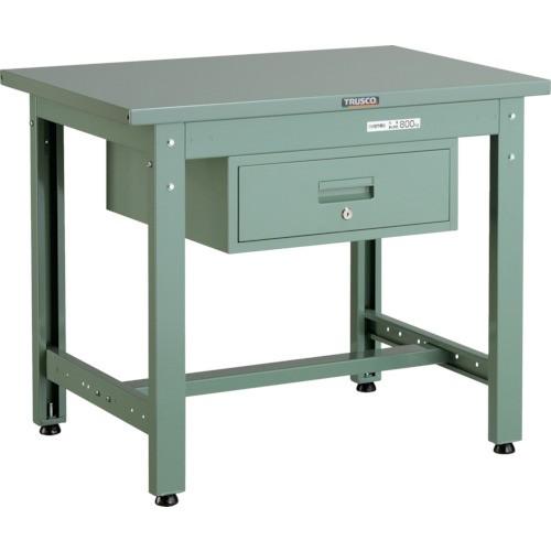 (直送品)TRUSCO GWS型作業台 900X600XH740 1段引出付 GWS-0960F1