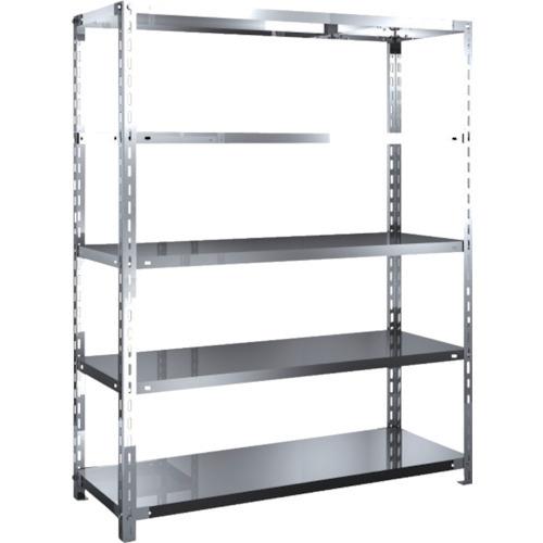 TRUSCO中山 - (貨物輸送別途)(直送品)TRUSCO ステンレス鋼棚 SUS430製軽さ棚 1200XD450XH1500 全ての存在5段 SU4-5445