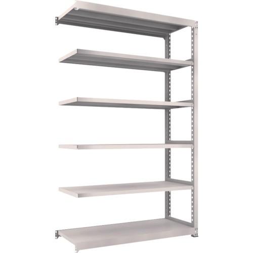 (送料別途)(直送品)TRUSCO スチールラック M5型中量棚 1500X571XH2400 6段 連結 ネオグレー M5-8566B:NG
