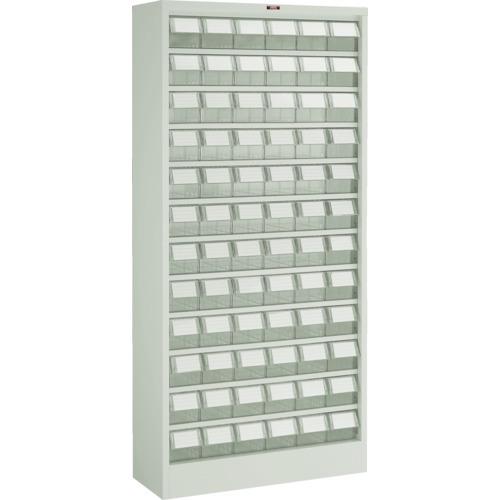 (送料別途)(直送品)TRUSCO パーツケース バンラックケース L型 透明引出小X72個 H1790 透明 611L-N72S:TM