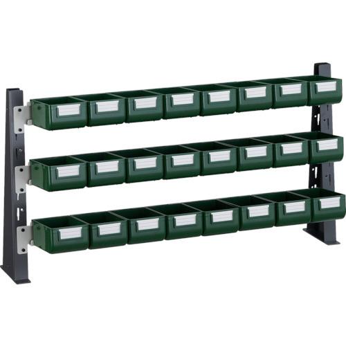 TRUSCO UPR型ライトビンラック卓上用 K-10GX24個 UPR-ML1803G