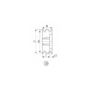 売れ筋サイト EVN ブッシングプーリー SPB 132mm 溝数3 SPB132-3