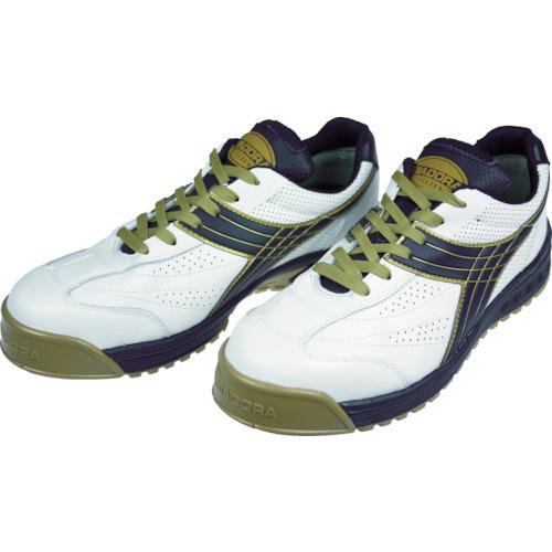 ラウンド  DIADORA ディアドラ 安全作業靴 PC12-270 27.0cm 白/黒 ピーコック スニーカー