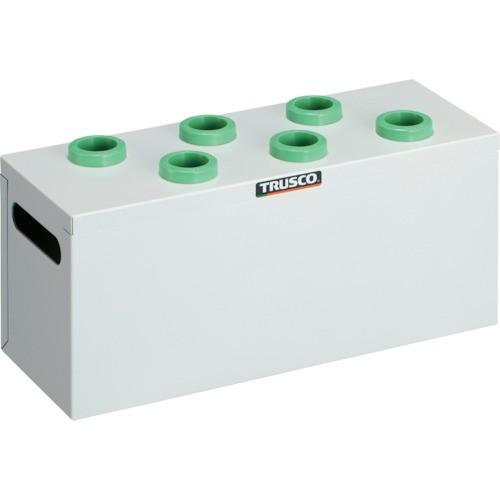 TRUSCO ツーリングケース NT・BT兼用 30用ホルダー6個 ホワイト 間口390×奥行145×高さ188mm WNT30-6W
