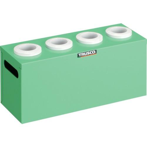 TRUSCO ツーリングケース NT・BT兼用 40用ホルダー4個 ヤンググリーン 間口390×奥行145×高さ188mm WNT40-4YG