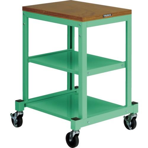 (送料別途)(直送品)TRUSCO BN型小型作業台 450X600 キャスター付 ヤンググリーン色 BN4560ACYG