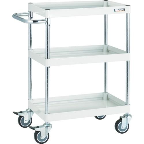 (送料別途)(直送品)TRUSCO ファルコンワゴン 600×400 ウレタン車輪 ホワイト FAW-963U-W