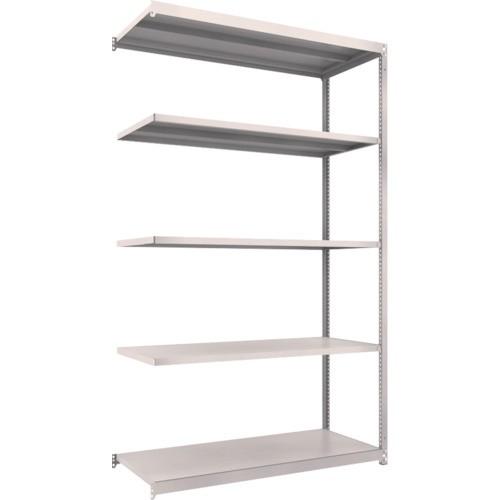 (送料別途)(直送品)TRUSCO スチールラック M1.5型軽中量棚 1460X595X2400 5段連結 ネオグレー M1.5-8565B:NG