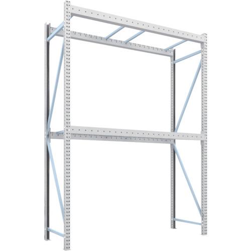 (運賃見積り)(直送品)TRUSCO パレットラック1トン用2500X900XH3500 2段 単体 1D-35B25-09-2