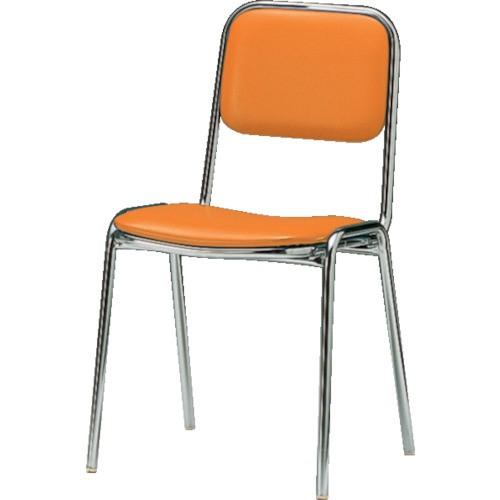 (送料別途)(直送品)TOKIO 食堂用チェア 全幅×全高(mm):423×761 オレンジ FSC-200-OR