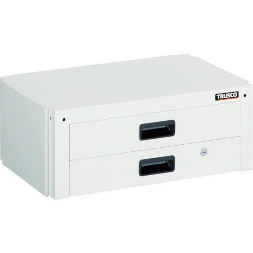 (送料別途)(直送品)TRUSCO ツールワゴン ドルフィン用引出 2段 750X500 ヤンググリーン DLWS-75X-YG