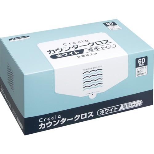 (送料別途)(直送品)クレシア カウンタークロス 厚手タイプ ホワイト 65302
