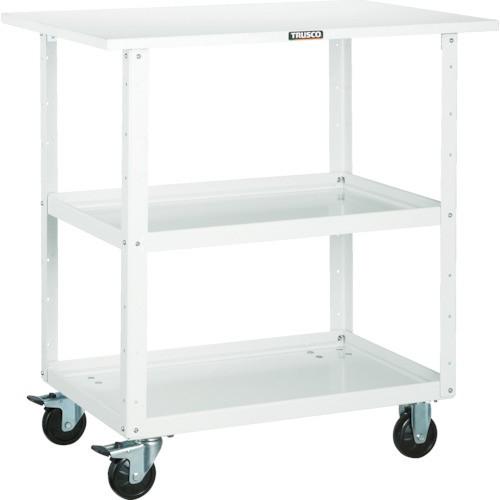 (送料別途)(直送品)TRUSCO ツールワゴン イーグルワゴン 600X400XH880 天板付 ヤンググリーン EGW-962T-YG