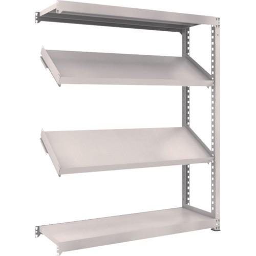 (送料別途)(直送品)TRUSCO スチールラック M3型中量棚 1500X471XH1800 4段 傾斜2段 連結 M3-6554K2B