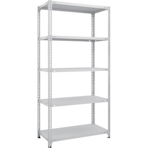 (送料別途)(直送品)TRUSCO スチールラック SBL型抗菌塗装セミボルトレス軽量棚 W875XD450XH1800 5段 W色 SBL-6345-W
