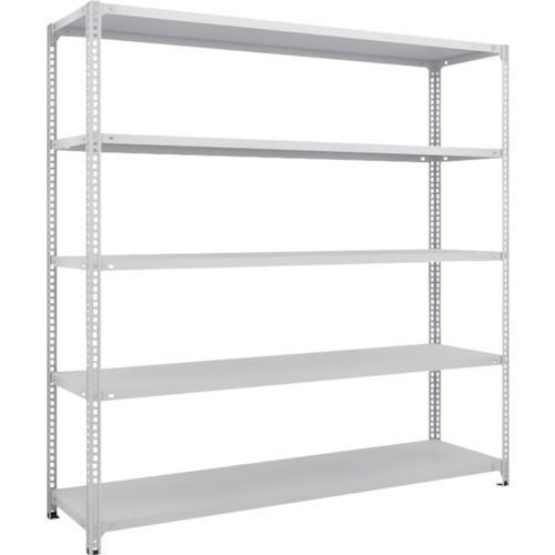(送料別途)(直送品)TRUSCO スチールラック SBL型抗菌塗装セミボルトレス軽量棚 W1800XD450XH1800 5段 W色 SBL-6645-W