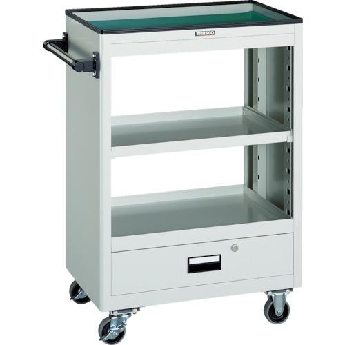 (送料別途)(直送品)TRUSCO ツールワゴン 600X400 深型1引出付 ホワイト NTS-601-W