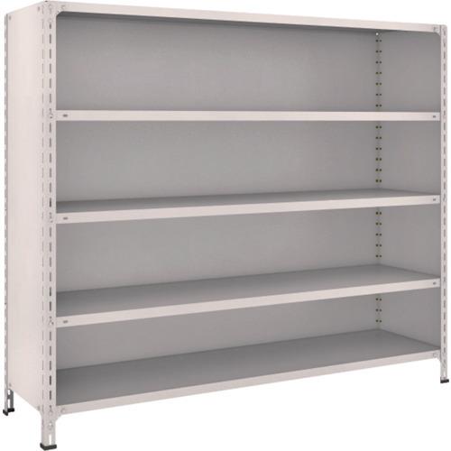 (送料別途)(直送品)TRUSCO スチールラック 軽量棚背板・側板付 W1800XD450X1500 5段 ネオグレー 56X-25:NG