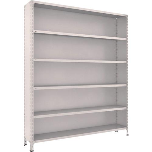 (送料別途)(直送品)TRUSCO スチールラック 軽量棚背板・側板付 W1800XD300X2100 6段 ネオグレー 76V-26:NG