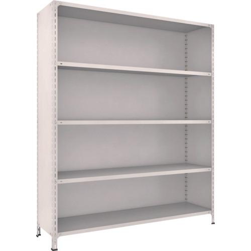 (送料別途)(直送品)TRUSCO スチールラック 軽量棚背板・側板付 W1800XD450X2100 5段 ネオグレー 76X-25:NG