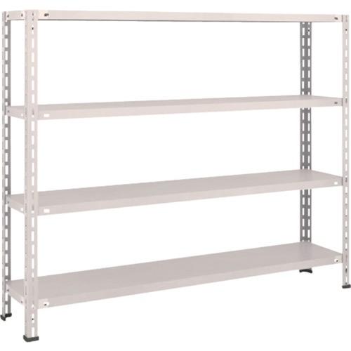 (送料別途)(直送品)TRUSCO スチールラック 軽量棚 中棚ボルトレス型1500X300X1200 4段 ネオグレー L45V-14:NG