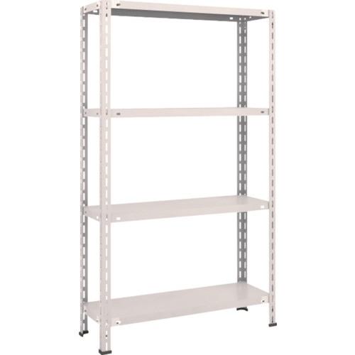 (送料別途)(直送品)TRUSCO スチールラック 軽量棚 中棚ボルトレス型 875X300X1500 4段 ネオグレー L53V-14:NG