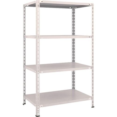 (送料別途)(直送品)TRUSCO スチールラック 軽量棚 中棚ボルトレス型 875X600X1500 4段 ネオグレー L53W-14:NG