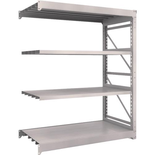 (送料別途)(直送品)TRUSCO スチールラック M10型重量棚 1500X760XH1800 4段 連結 ネオグレー M10-6574B:NG